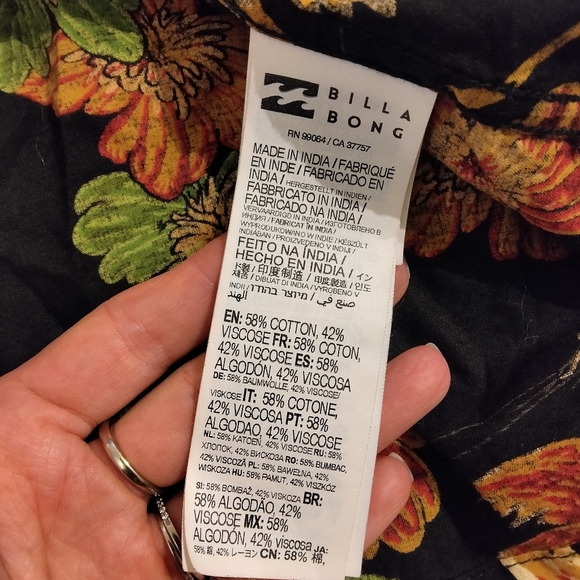 Billabong x Dr.Seuss The Grinch Christmas Aloha Button Down Size Medium - Picture 5 of 6